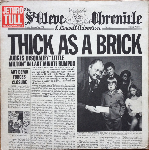Jethro Tull: Thick as a Brick (1972)